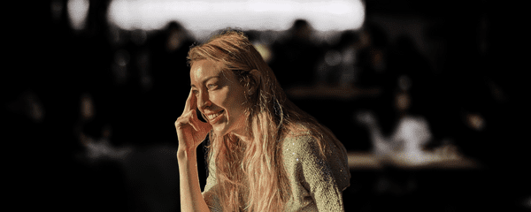 Woman smiling